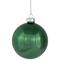 3-Finish Glass Christmas Ball and Onion Ornaments - 3" (80mm) - Forest Green - 9ct